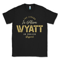 Black The Legend Wyatt Funny Personalized Name Classic Tee - linhVisuals