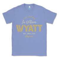Colony Blue The Legend Wyatt Funny Personalized Name Classic Tee - linhVisuals