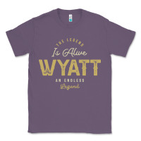 Lavender The Legend Wyatt Funny Personalized Name Classic Tee - linhVisuals