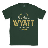 Sports Green The Legend Wyatt Funny Personalized Name Classic Tee - linhVisuals