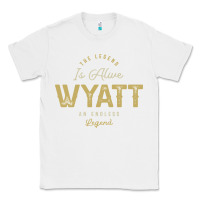 White The Legend Wyatt Funny Personalized Name Classic Tee - linhVisuals