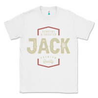 White Genuine Jack Funny Personalized Name Classic Tee - linhVisuals