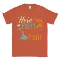 Copper here fishy fishy fishy fishing lovers gifts Classic Tee - linhVisuals