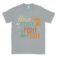 Heather Grey here fishy fishy fishy fishing lovers gifts Classic Tee - linhVisuals