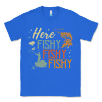 True Royal here fishy fishy fishy fishing lovers gifts Classic Tee - linhVisuals