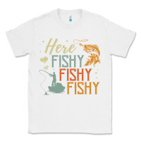White here fishy fishy fishy fishing lovers gifts Classic Tee - linhVisuals