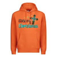 Carrot merry christmas turquoise gemstones cross Premium Hoodie - BarkalooDesign