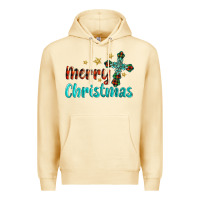 Pina Colada merry christmas turquoise gemstones cross Premium Hoodie - BarkalooDesign