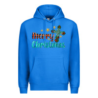 True Royal merry christmas turquoise gemstones cross Premium Hoodie - BarkalooDesign