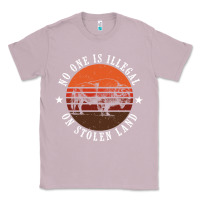 Lilac no one is illegal on stolen land 4th of july bison Classic Tee - linhVisuals