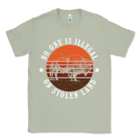 Matcha no one is illegal on stolen land 4th of july bison Classic Tee - linhVisuals