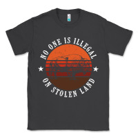 Smoke no one is illegal on stolen land 4th of july bison Classic Tee - linhVisuals