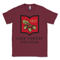 Burgundy Lake Forest College Classic Tee - linhVisuals