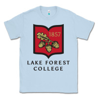 Dusty Blue Lake Forest College Classic Tee - linhVisuals