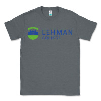 Charcoal Heather Lehman College CUNY Classic Tee - linhVisuals