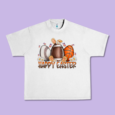Happy Easter Day Eggs Urban Heavy Tee Designed By Racoondesign