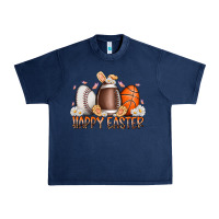 Navy happy easter day eggs Urban Heavy Tee - RacoonDesign