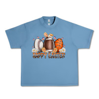Pebble Blue happy easter day eggs Urban Heavy Tee - RacoonDesign