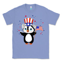 Colony Blue penguin american 4th of july penguin american flag Classic Tee - linhVisuals