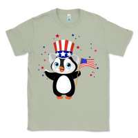 Matcha penguin american 4th of july penguin american flag Classic Tee - linhVisuals