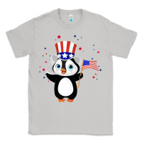 Moon Dust penguin american 4th of july penguin american flag Classic Tee - linhVisuals