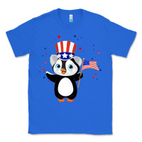 True Royal penguin american 4th of july penguin american flag Classic Tee - linhVisuals
