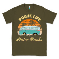 Army Green pogue life outer banks retro vintage sunny Classic Tee - linhVisuals