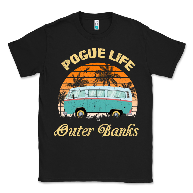 Pogue Life Outer Banks Retro Vintage Sunny Classic Tee by linhVisuals | Teevron