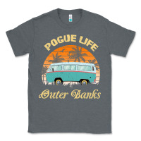 Charcoal Heather pogue life outer banks retro vintage sunny Classic Tee - linhVisuals