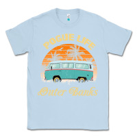 Dusty Blue pogue life outer banks retro vintage sunny Classic Tee - linhVisuals