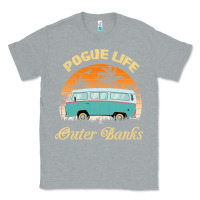 Heather Grey pogue life outer banks retro vintage sunny Classic Tee - linhVisuals
