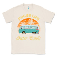 Natural pogue life outer banks retro vintage sunny Classic Tee - linhVisuals