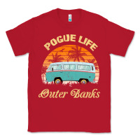 Red pogue life outer banks retro vintage sunny Classic Tee - linhVisuals
