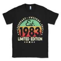 Est. 1983 Vintage 1983 Limited Edition 39th Birthday Retro Pullover Ho Classic Tee | Teevron
