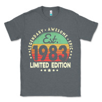 Charcoal Heather est. 1983 vintage 1983 limited edition 39th birthday retro pullover ho Classic Tee - linhVisuals