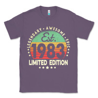 Lavender est. 1983 vintage 1983 limited edition 39th birthday retro pullover ho Classic Tee - linhVisuals