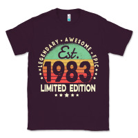 Plum est. 1983 vintage 1983 limited edition 39th birthday retro pullover ho Classic Tee - linhVisuals