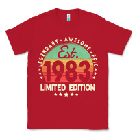 Red est. 1983 vintage 1983 limited edition 39th birthday retro pullover ho Classic Tee - linhVisuals