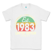 White est. 1983 vintage 1983 limited edition 39th birthday retro pullover ho Classic Tee - linhVisuals