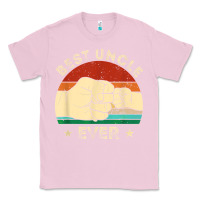 Bubblegum Pink vintage best uncle ever fist bump funny uncle fathers day Classic Tee - linhVisuals