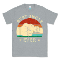 Heather Grey vintage best uncle ever fist bump funny uncle fathers day Classic Tee - linhVisuals
