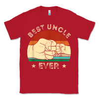 Red vintage best uncle ever fist bump funny uncle fathers day Classic Tee - linhVisuals