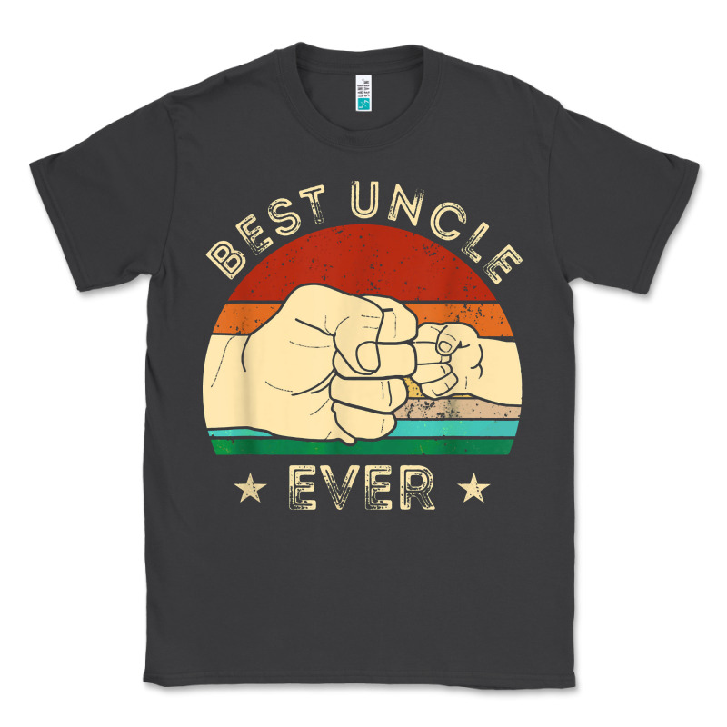Vintage Best Uncle Ever Fist Bump Funny Uncle Fathers Day Classic Tee by linhVisuals | Teevron