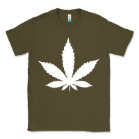 Army Green weed leaf in a pocket marijuana cannabis Classic Tee - linhVisuals