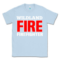 Dusty Blue wildland fire rescue department firefighters firemen uniform Classic Tee - linhVisuals