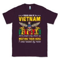 Plum proud vietnam veteran son gifts raised by my hero veteran day Classic Tee - linhVisuals