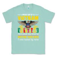 Seafoam proud vietnam veteran son gifts raised by my hero veteran day Classic Tee - linhVisuals