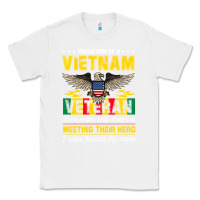 White proud vietnam veteran son gifts raised by my hero veteran day Classic Tee - linhVisuals