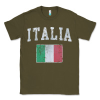 Army Green vintage italia italian flag italy italiano Classic Tee - linhVisuals