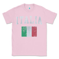 Bubblegum Pink vintage italia italian flag italy italiano Classic Tee - linhVisuals